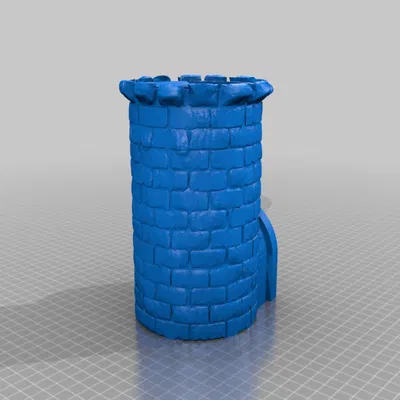 Tháp đổ xúc xắc (Dice Roller) phong cách thành cổ cho Dungeons & Dragons