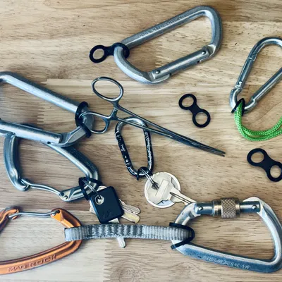 Dây giữ Carabiner in bằng TPU (2 kiểu)