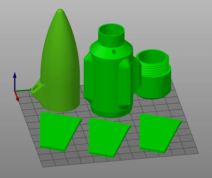 Mô hình tên lửa 18mm C-Class (Sử dụng ống 29mm tự mua) - Image 6