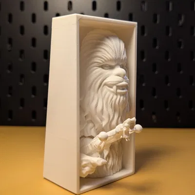 Mô hình trang trí sách (Book Nook) Chewbacca