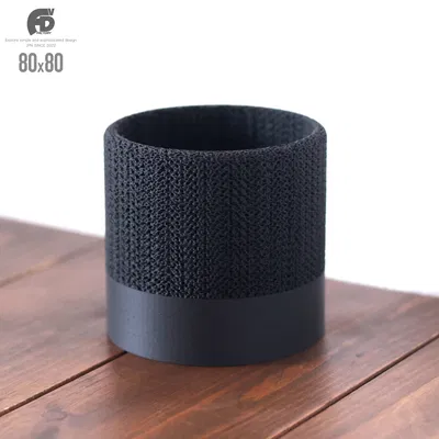 Chậu Trồng Cây Pleat Crack Caudex - Thiết Kế Hình Trụ Tối Giản Adv-003