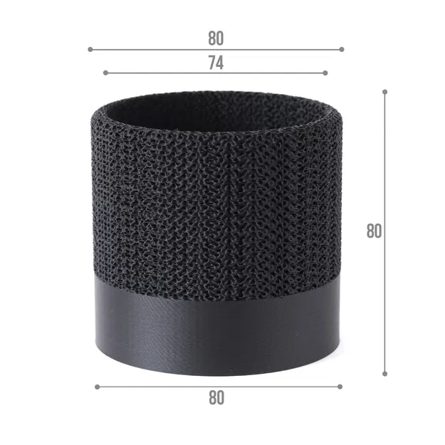 Chậu Trồng Cây Pleat Crack Caudex - Thiết Kế Hình Trụ Tối Giản Adv-003 - Image 9