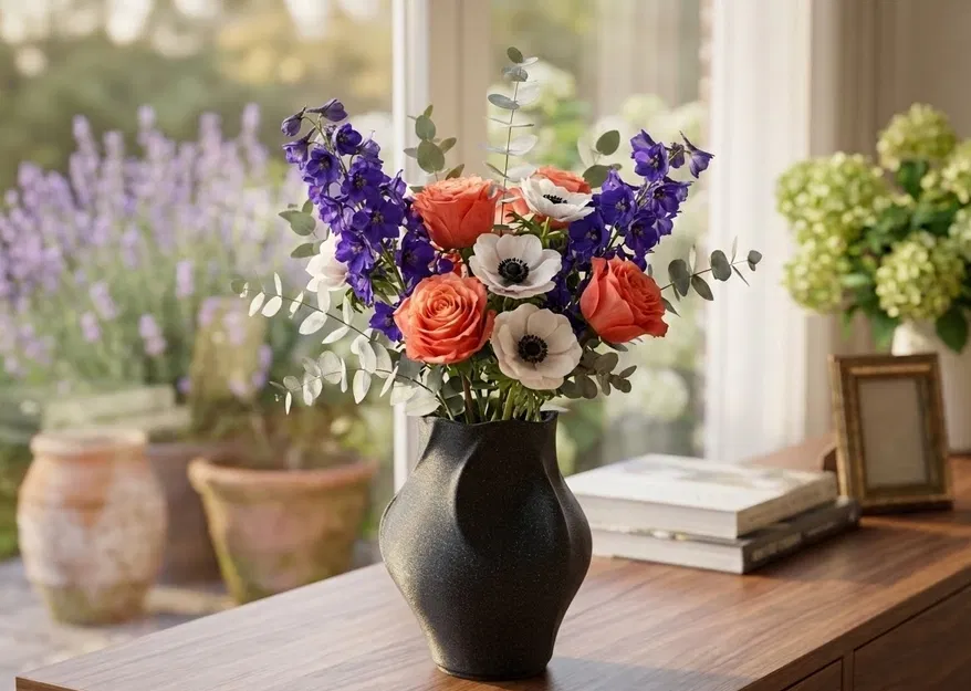 Bình hoa Dune Flow Vase phong cách hiện đại - Image 1