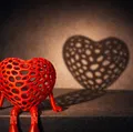 Mô hình Trái Tim Khớp Nối Voronoi - Quà Tặng Valentine In 3D - Thumbnail 1
