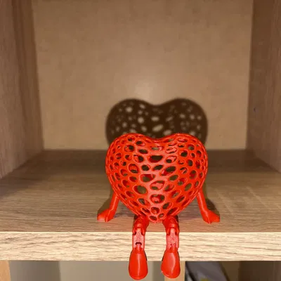 Mô hình Trái Tim Khớp Nối Voronoi - Quà Tặng Valentine In 3D