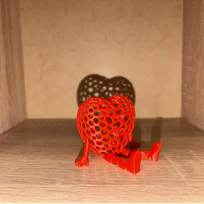 Mô hình Trái Tim Khớp Nối Voronoi - Quà Tặng Valentine In 3D