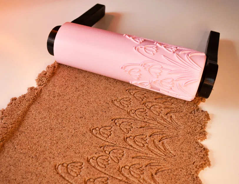 Con lăn tạo họa tiết 3D - Spring #1 Hoa Tuyết Điểm - Image 1