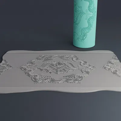 Con lăn tạo họa tiết - Mandala Hoa Sen