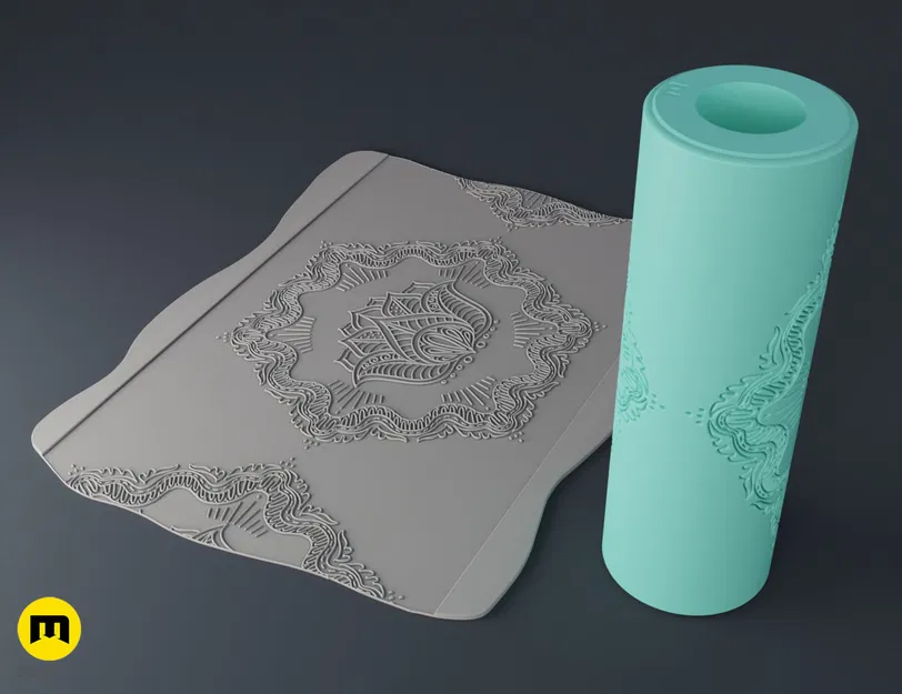 Con lăn tạo họa tiết - Mandala Hoa Sen - Image 5