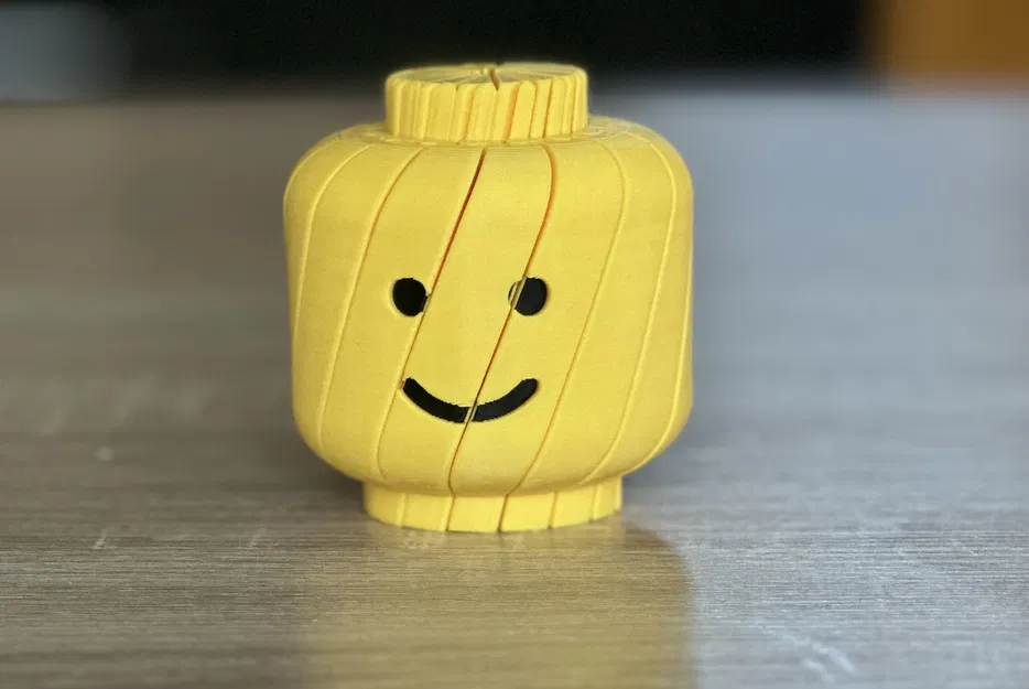 Đồ chơi xoay hình đầu Lego (Twisty Lego Head Fidget) - Mẫu in 3D thư giãn - Image 2