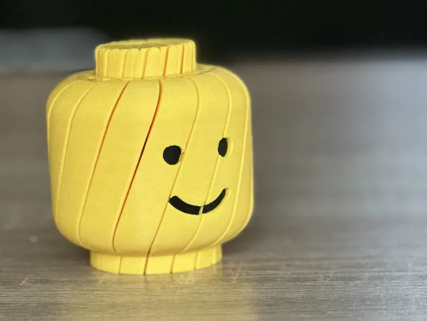 Đồ chơi xoay hình đầu Lego (Twisty Lego Head Fidget) - Mẫu in 3D thư giãn - Image 3