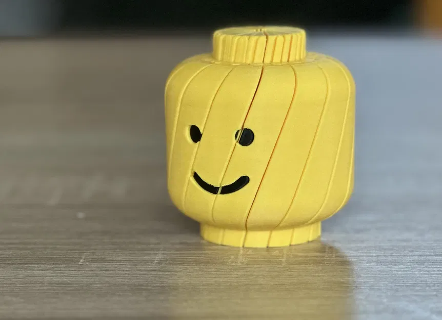 Đồ chơi xoay hình đầu Lego (Twisty Lego Head Fidget) - Mẫu in 3D thư giãn - Image 4