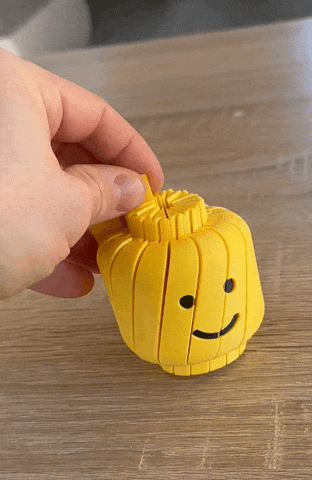 Đồ chơi xoay hình đầu Lego (Twisty Lego Head Fidget) - Mẫu in 3D thư giãn - Thumbnail 6