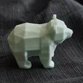 Mô hình chú gấu Barry (Barry the Bear) phong cách Low Poly trang trí - Thumbnail 2