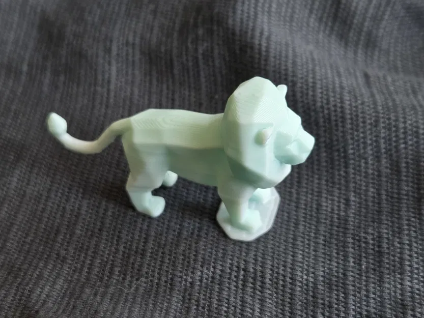 Mô hình sư tử Liam the Lion phong cách Low Poly in 3D ấn tượng - Image 3