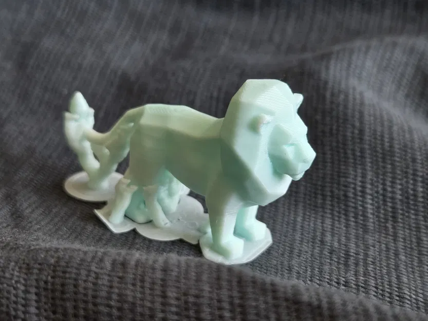 Mô hình sư tử Liam the Lion phong cách Low Poly in 3D ấn tượng - Image 4