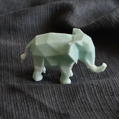 Mô hình 3D tượng voi Low-Poly Elias trang trí độc đáo