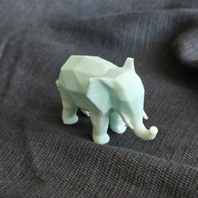 Mô hình 3D tượng voi Low-Poly Elias trang trí độc đáo