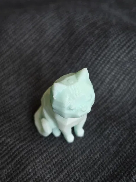 Mô hình chú mèo Calandra the Cat Low Poly cực dễ thương để in 3D - Image 2