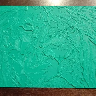 Mô hình Tranh Sư Tử (Lion Painting) in 3D nghệ thuật độc đáo