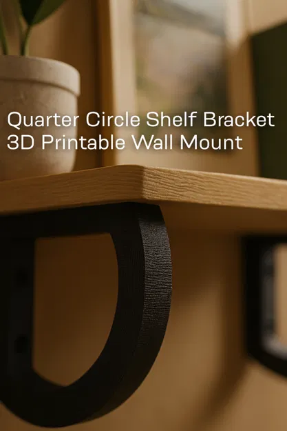 Pát đỡ kệ hình cung tròn 1/4 – Giá treo tường in 3D - Image 1