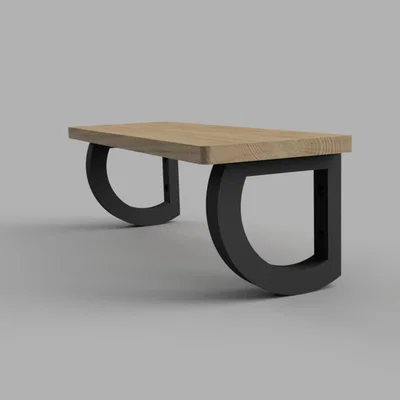 Pát đỡ kệ hình cung tròn 1/4 – Giá treo tường in 3D