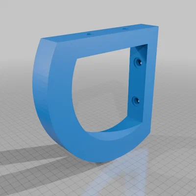 Pát đỡ kệ hình cung tròn 1/4 – Giá treo tường in 3D