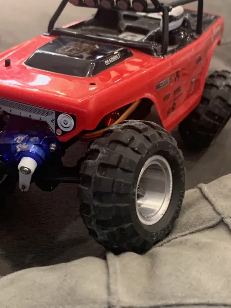 Mâm xe 3D SCX24 tùy biến lắp lốp LEGO độc đáo - Image 2