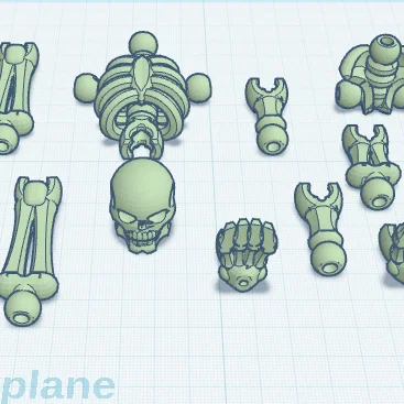 Mô hình bộ xương người lắp ráp (Skeleton) - File in 3D độc đáo