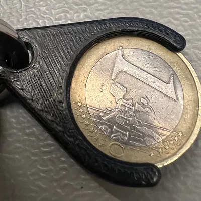Móc khóa đựng đồng xu 1 Euro tiện lợi - Mô hình in 3D hữu ích