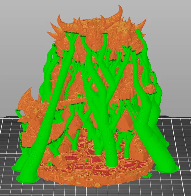 Bloodbound Realms – Orc – Skullcrusher Warchief (Mô hình thu nhỏ in 3D) - Image 7