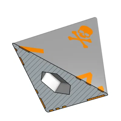 Xúc xắc D4 Đầu Lâu – Biến thể Xúc xắc Nguyền rủa Rỗng