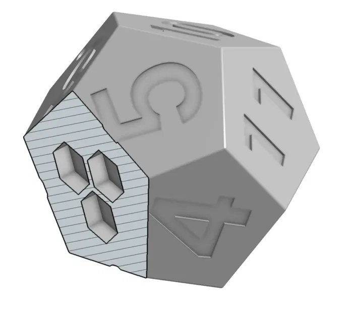 Xúc xắc D12 hình đầu lâu - Xúc xắc rỗng bị nguyền rủa - Image 3