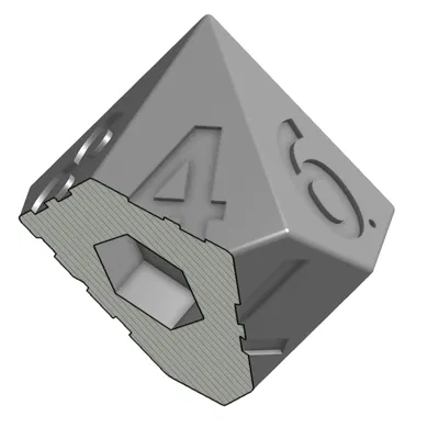 Xúc xắc D10 đầu lâu – Xúc xắc rỗng có trọng tâm bị nguyền rủa