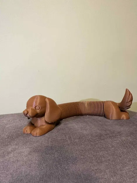 Mô hình đồ chơi chó lạp xưởng linh hoạt Flexi Dachshund Slinky - Image 3