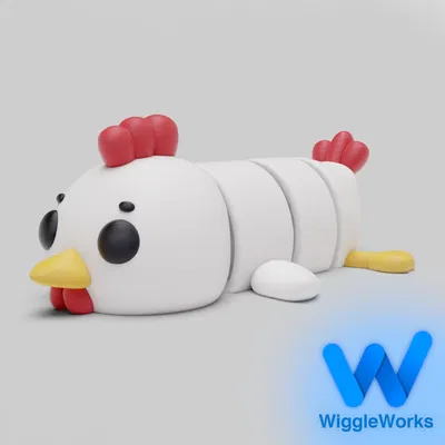 Gà Con Khớp Nối Linh Hoạt (Flexi Articulated Chicken) + Móc Khóa