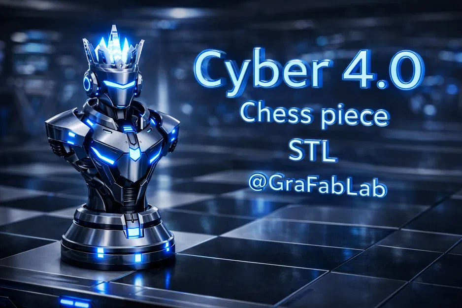 Cyber 4.0 "King" - Quân cờ vua phong cách tương lai - Image 1