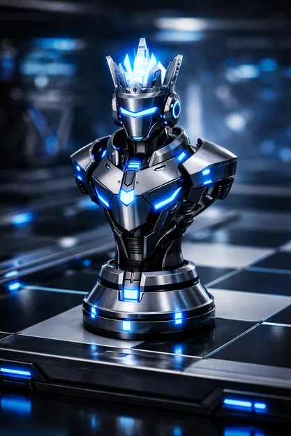 Cyber 4.0 "King" - Quân cờ vua phong cách tương lai - Image 3