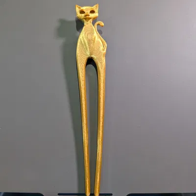 Kẹp tóc đôi hình mèo phong cách hiện đại