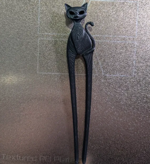 Kẹp tóc đôi hình mèo phong cách hiện đại - Image 5