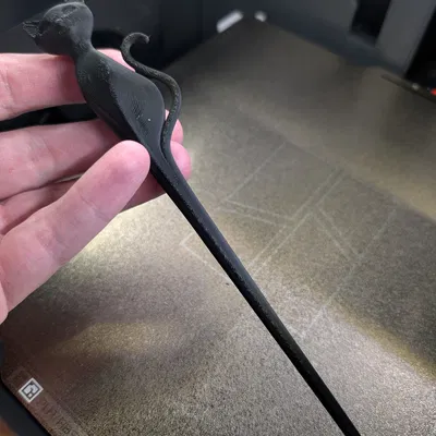 Kẹp tóc hình mèo đen