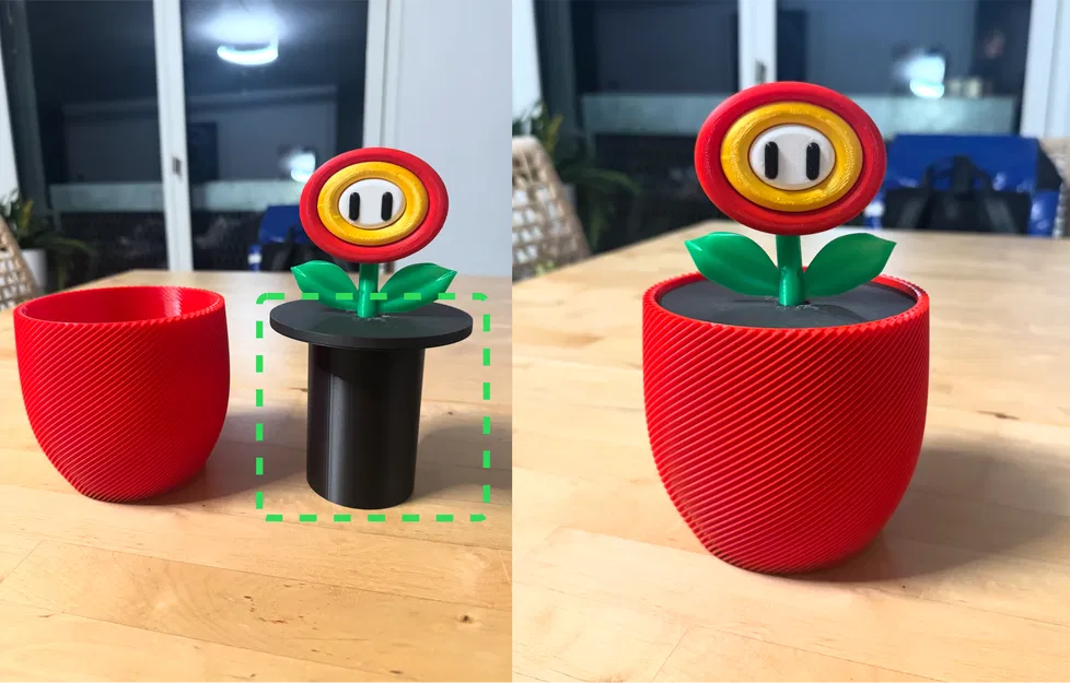 Miếng lót chậu cho mô hình Super Mario Flower - Image 1