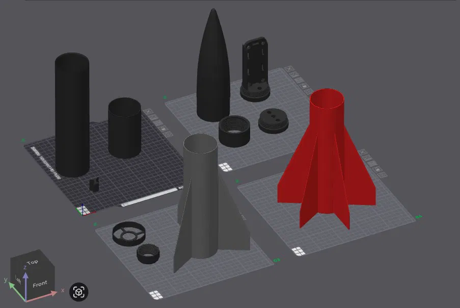 Mô hình tên lửa tầm trung Slick 66 - Image 1