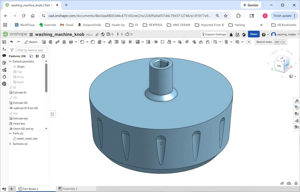 Nút xoay máy giặt (Washing Machine Knob) - Image 1