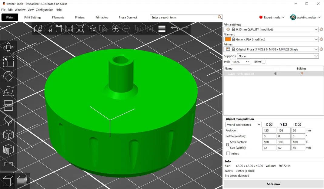 Nút xoay máy giặt (Washing Machine Knob) - Image 2