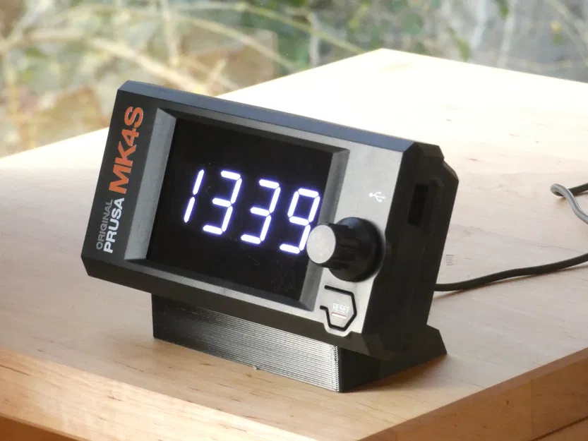 Prusa Clock - Đồng hồ LED tái chế từ linh kiện MK4S - Image 1