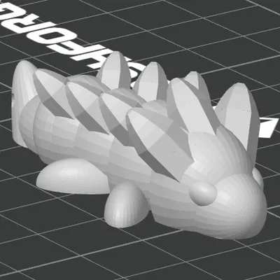 Mô hình rồng mini khớp nối (Mini Articulated Dragon) có lỗ làm móc khóa