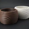 Wave Vase – Bình trang trí gợn sóng | Phong cách hiện đại & Scandinavian - Thumbnail 1