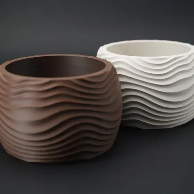Wave Vase – Bình trang trí gợn sóng | Phong cách hiện đại & Scandinavian