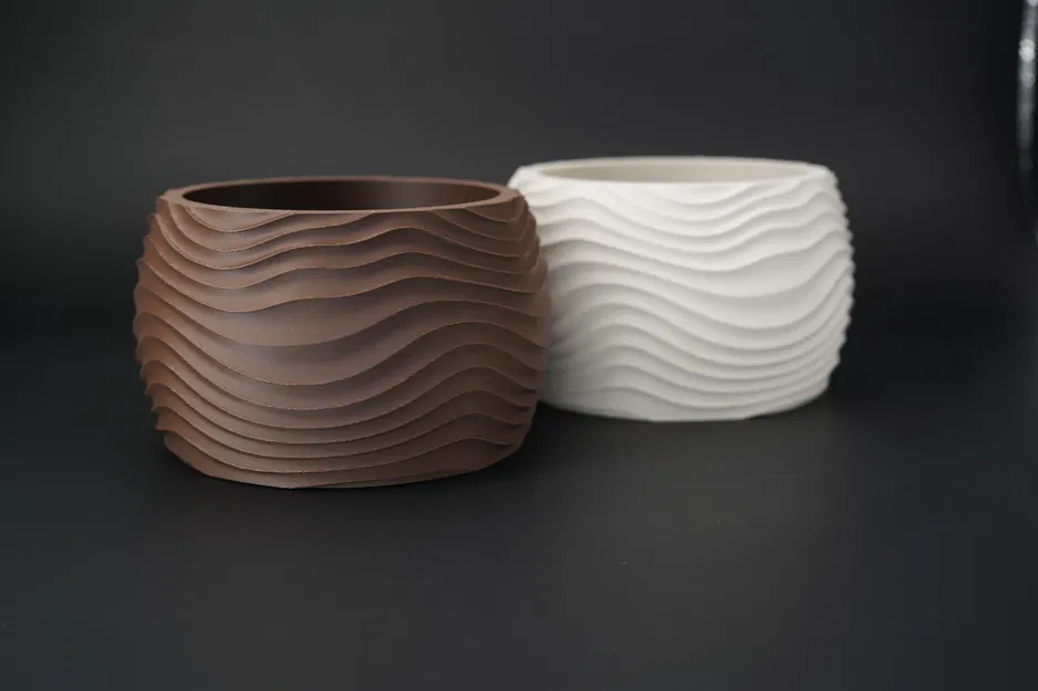 Wave Vase – Bình trang trí gợn sóng | Phong cách hiện đại & Scandinavian - Image 3